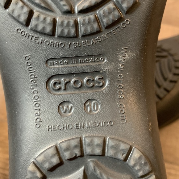 Crocs black flats size 10 - Picture 7 of 8